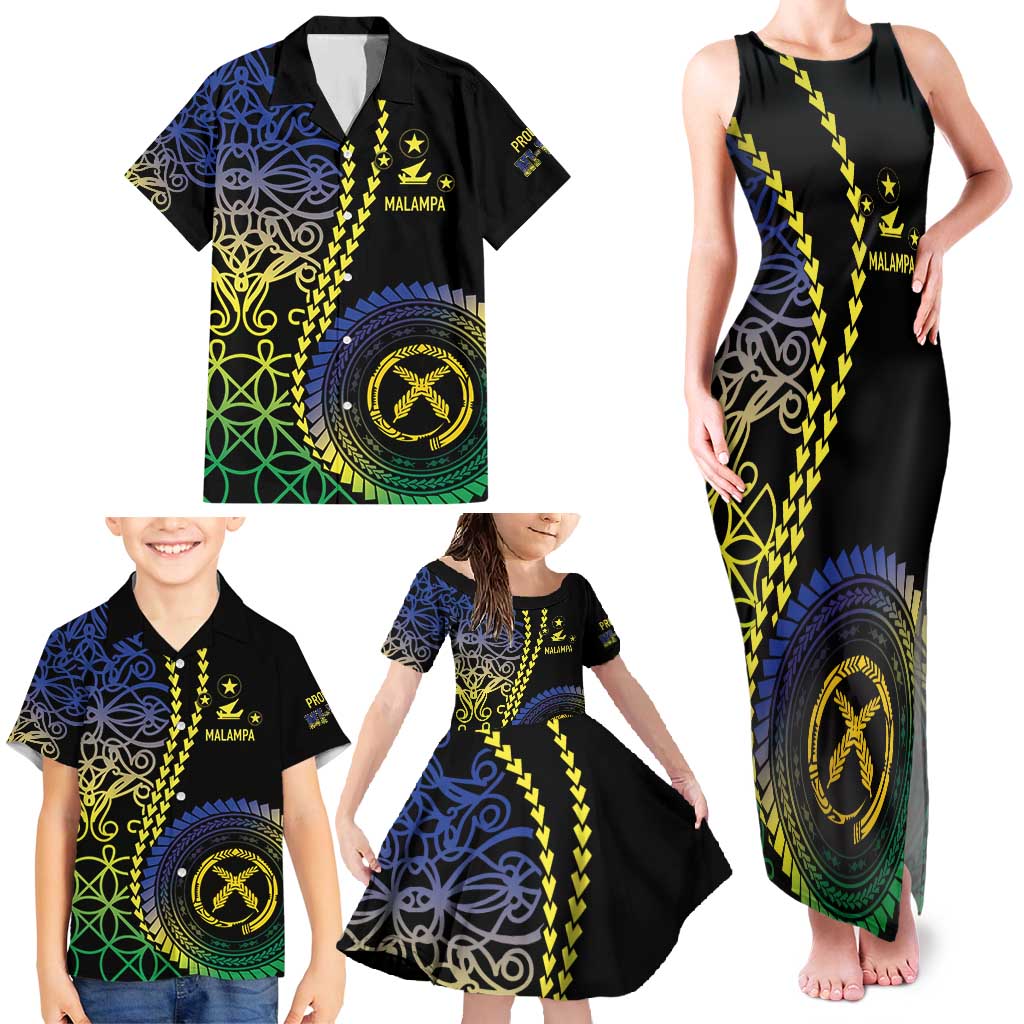 Proudly Ni-Van Sandroing Inspired Family Matching Tank Maxi Dress and Hawaiian Shirt Malampa Classic Style