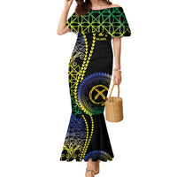 Proudly Ni-Van Sandroing Inspired Mermaid Dress Malampa Classic Style LT7 Women Colorful - Polynesian Pride