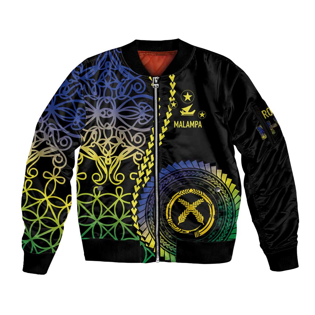 Proudly Ni-Van Sandroing Inspired Sleeve Zip Bomber Jacket Malampa Classic Style