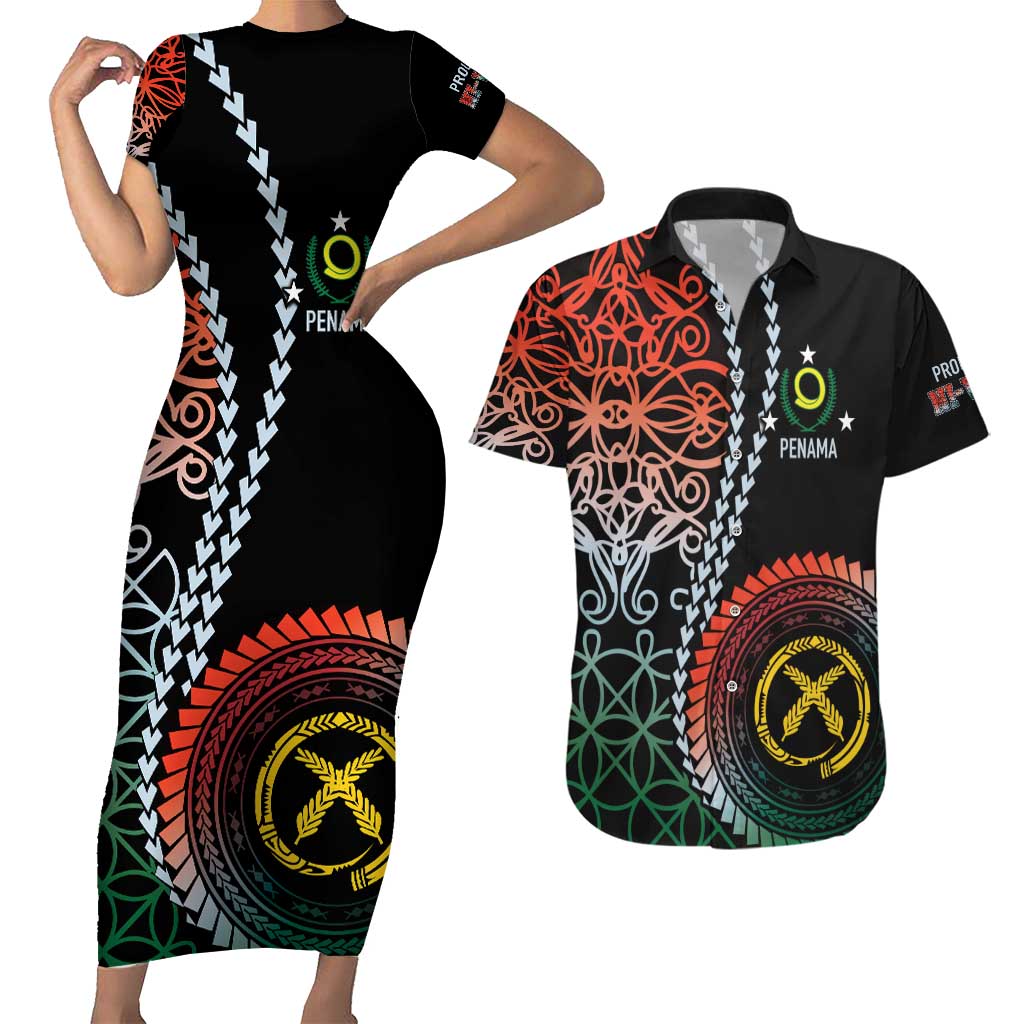 Proudly Ni-Van Sandroing Inspired Couples Matching Short Sleeve Bodycon Dress and Hawaiian Shirt Penama Classic Style