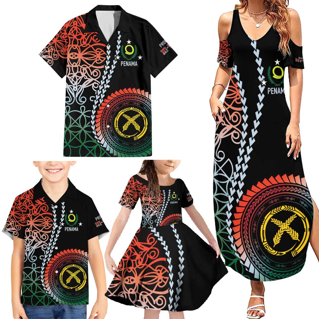 Proudly Ni-Van Sandroing Inspired Family Matching Summer Maxi Dress and Hawaiian Shirt Penama Classic Style