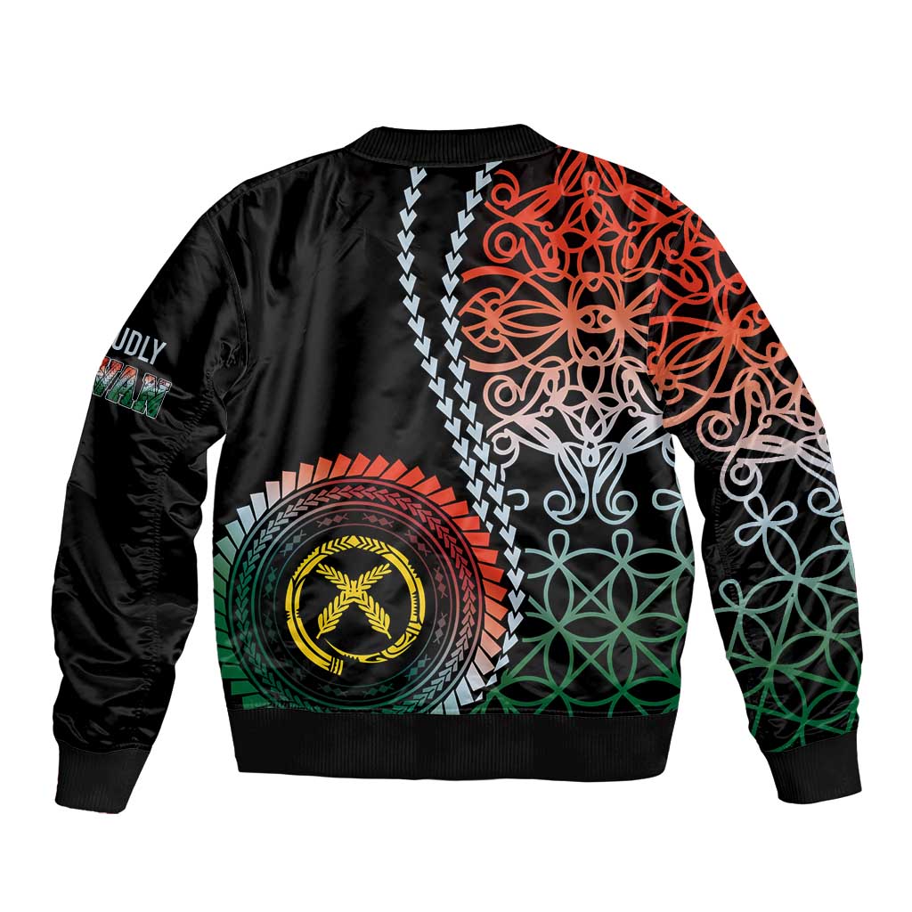 Proudly Ni-Van Sandroing Inspired Sleeve Zip Bomber Jacket Penama Classic Style