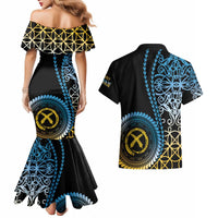 Proudly Ni-Van Sandroing Inspired Couples Matching Mermaid Dress and Hawaiian Shirt Sanma Classic Style