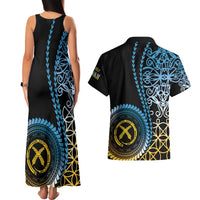 Proudly Ni-Van Sandroing Inspired Couples Matching Tank Maxi Dress and Hawaiian Shirt Sanma Classic Style