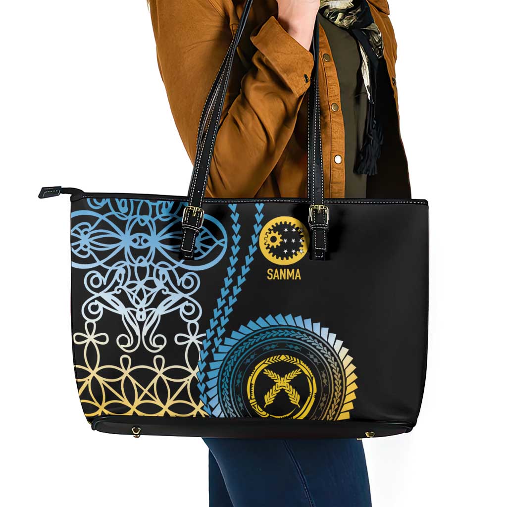 Proudly Ni-Van Sandroing Inspired Leather Tote Bag Sanma Classic Style