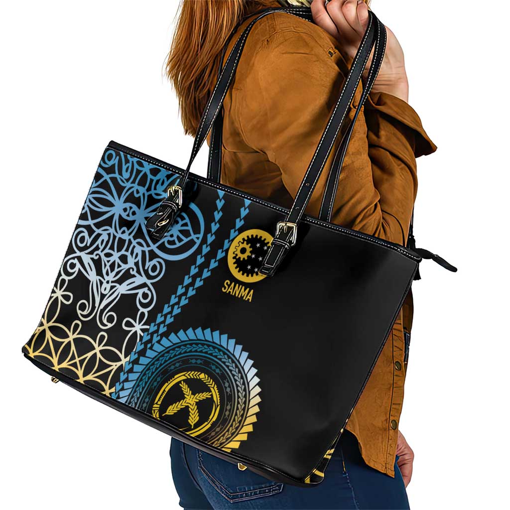 Proudly Ni-Van Sandroing Inspired Leather Tote Bag Sanma Classic Style