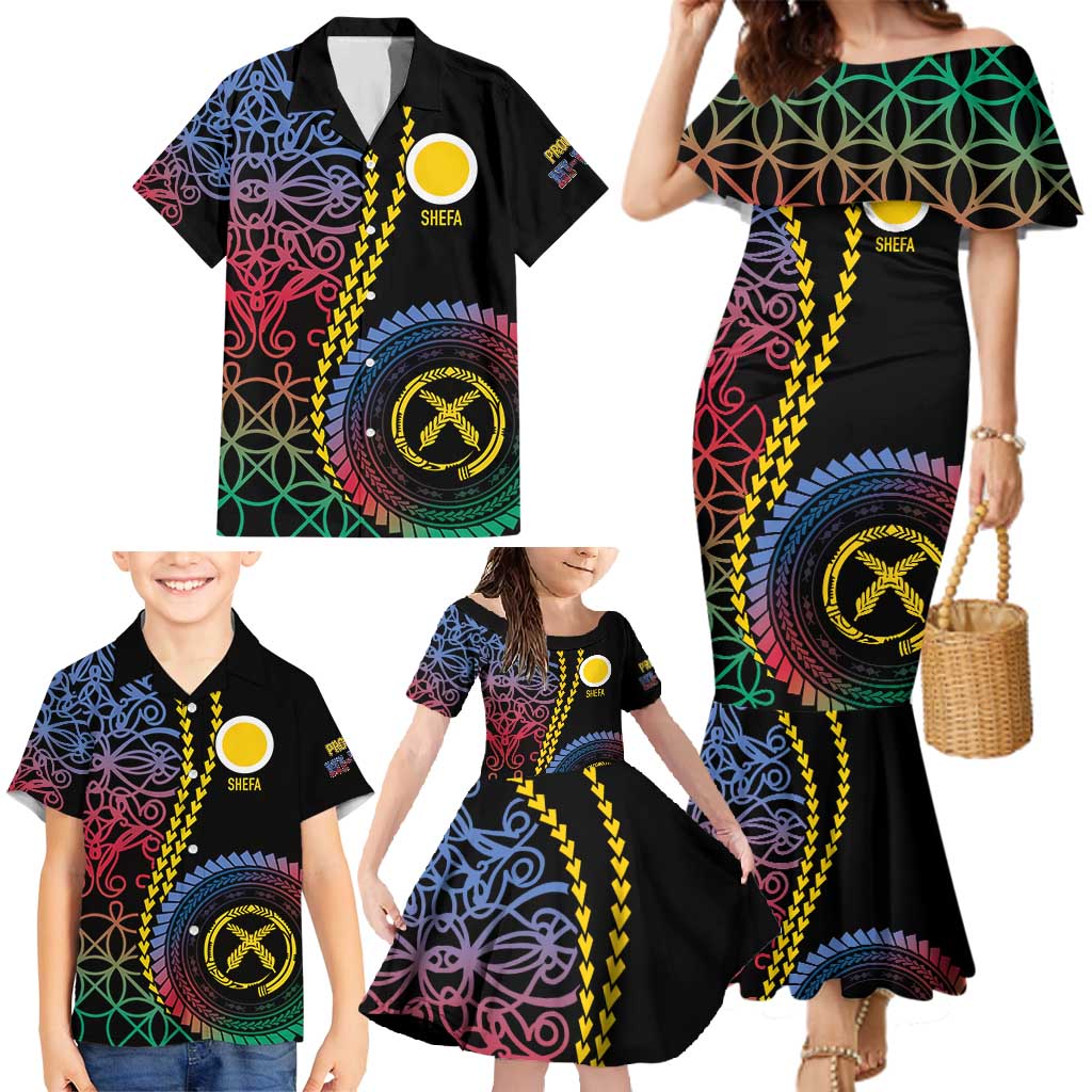 Proudly Ni-Van Sandroing Inspired Family Matching Mermaid Dress and Hawaiian Shirt Shefa Classic Style