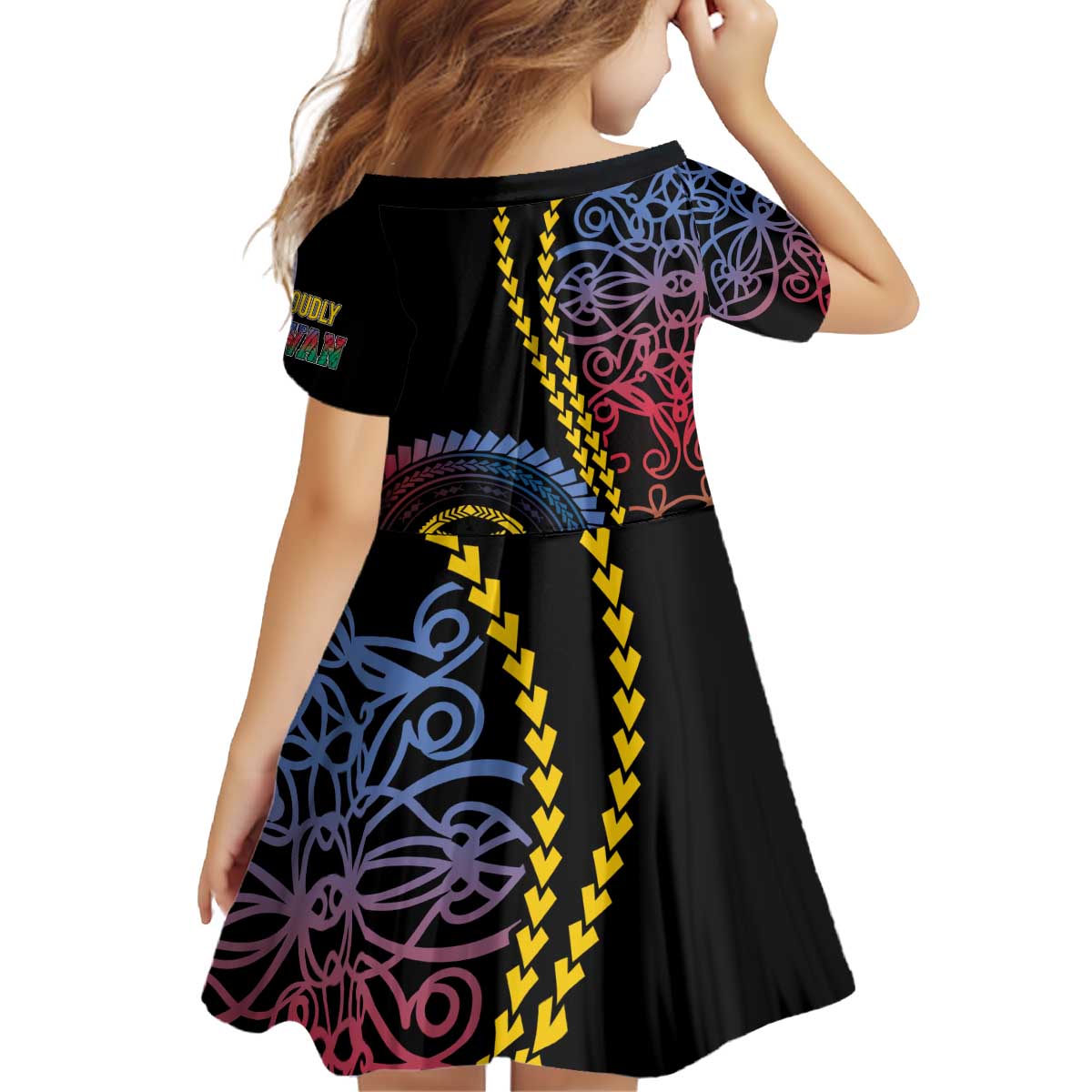 Proudly Ni-Van Sandroing Inspired Kid Short Sleeve Dress Shefa Classic Style