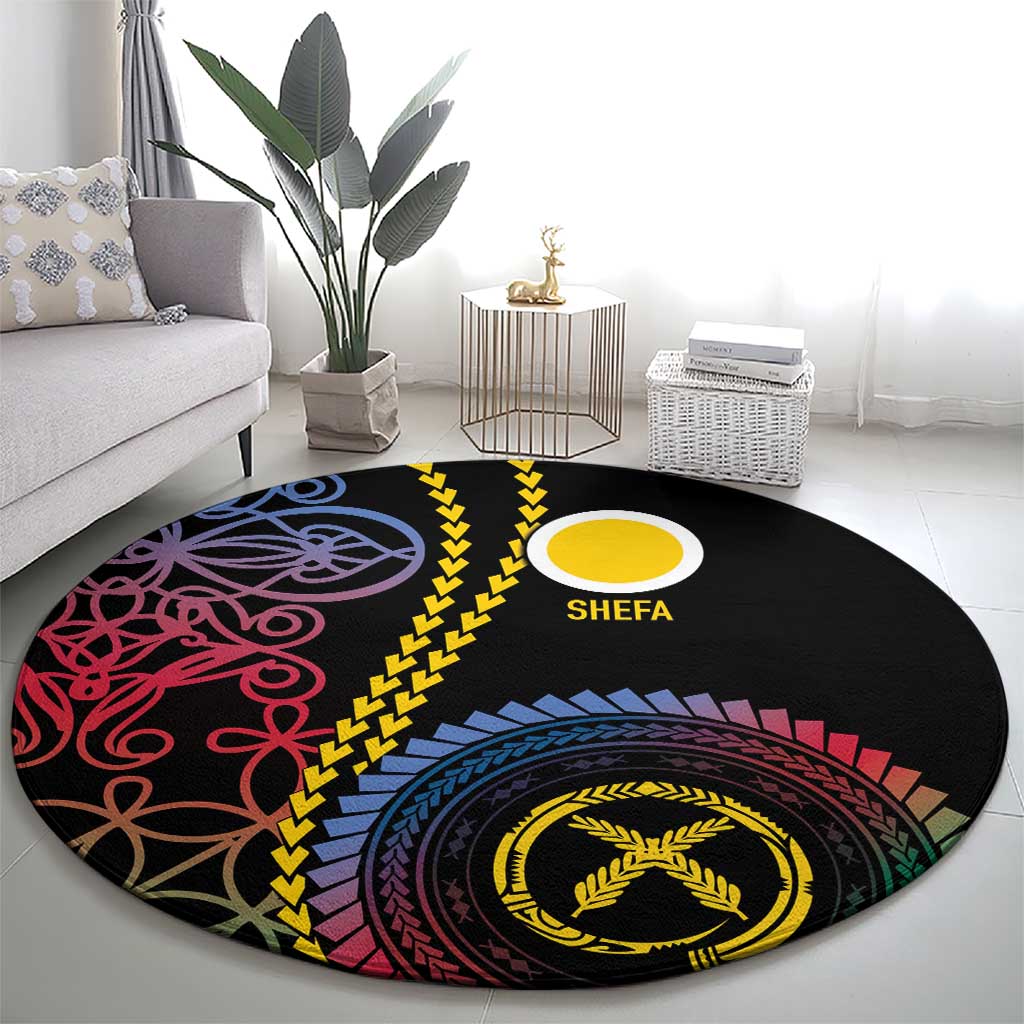 Proudly Ni-Van Sandroing Inspired Round Carpet Shefa Classic Style
