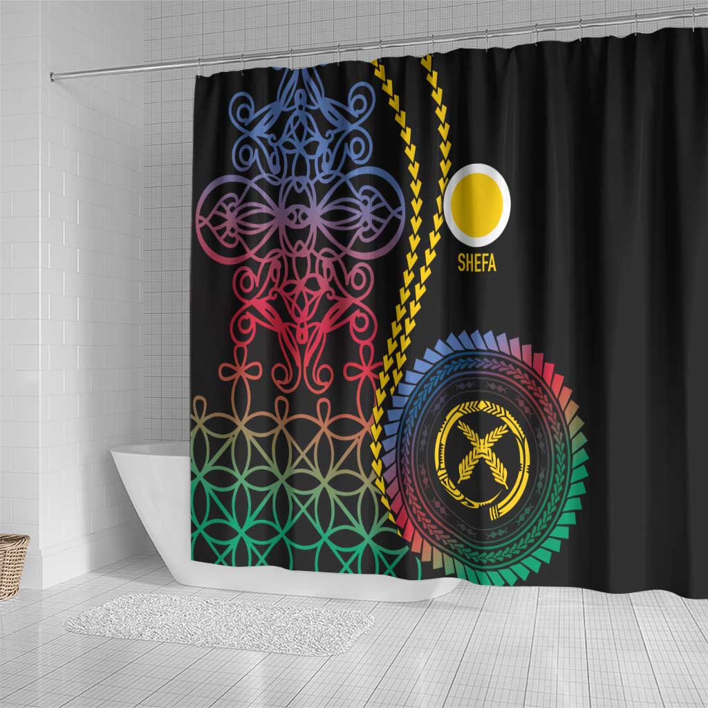 Proudly Ni-Van Sandroing Inspired Shower Curtain Shefa Classic Style