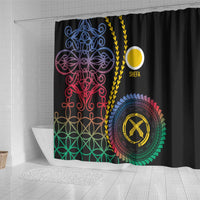 Proudly Ni-Van Sandroing Inspired Shower Curtain Shefa Classic Style