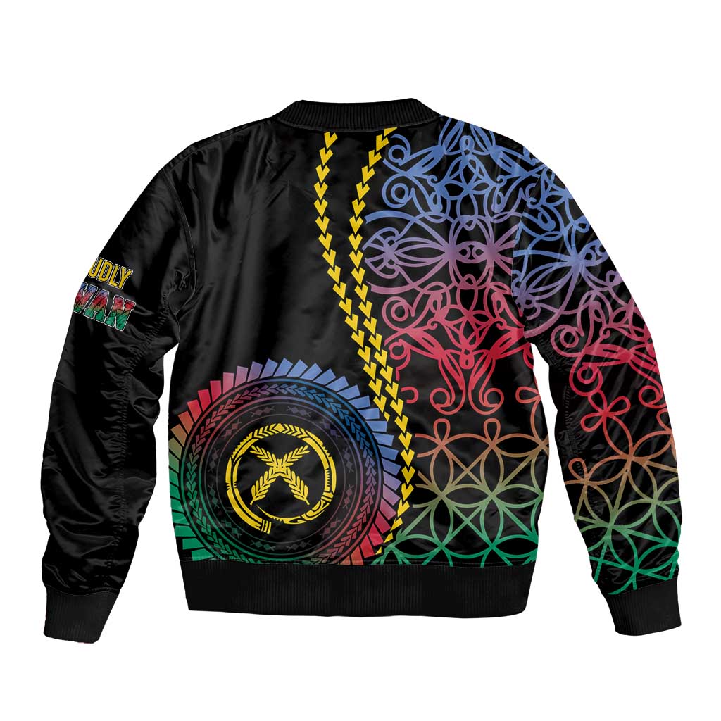 Proudly Ni-Van Sandroing Inspired Sleeve Zip Bomber Jacket Shefa Classic Style