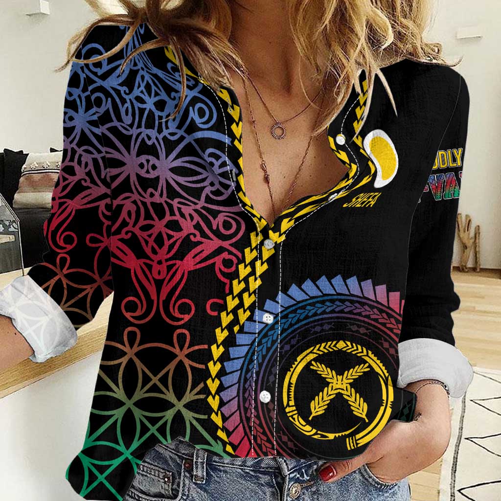 Proudly Ni-Van Sandroing Inspired Women Casual Shirt Shefa Classic Style