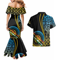 Proudly Ni-Van Sandroing Inspired Couples Matching Mermaid Dress and Hawaiian Shirt Torba Classic Style