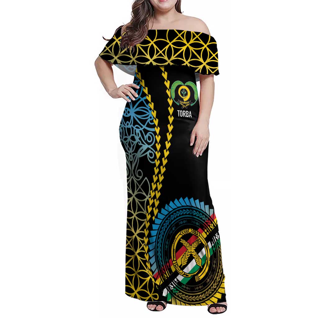 Proudly Ni-Van Sandroing Inspired Family Matching Off Shoulder Maxi Dress and Hawaiian Shirt Torba Classic Style