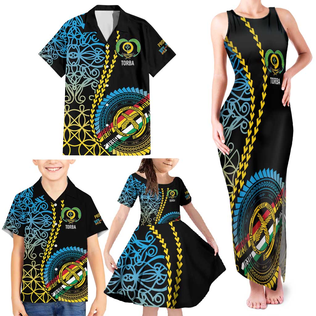 Proudly Ni-Van Sandroing Inspired Family Matching Tank Maxi Dress and Hawaiian Shirt Torba Classic Style