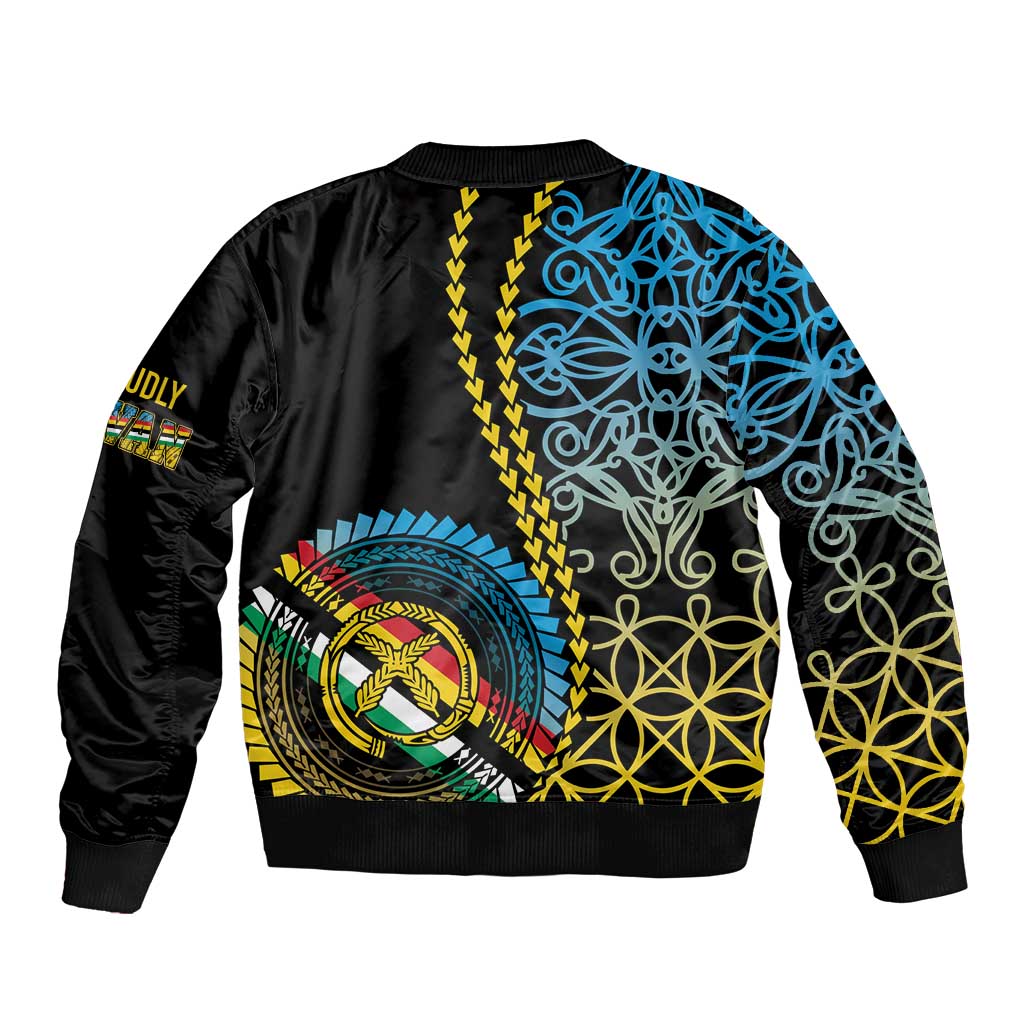 Proudly Ni-Van Sandroing Inspired Sleeve Zip Bomber Jacket Torba Classic Style