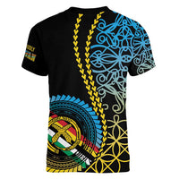 Proudly Ni-Van Sandroing Inspired Women V-Neck T-Shirt Torba Classic Style LT7 - Polynesian Pride