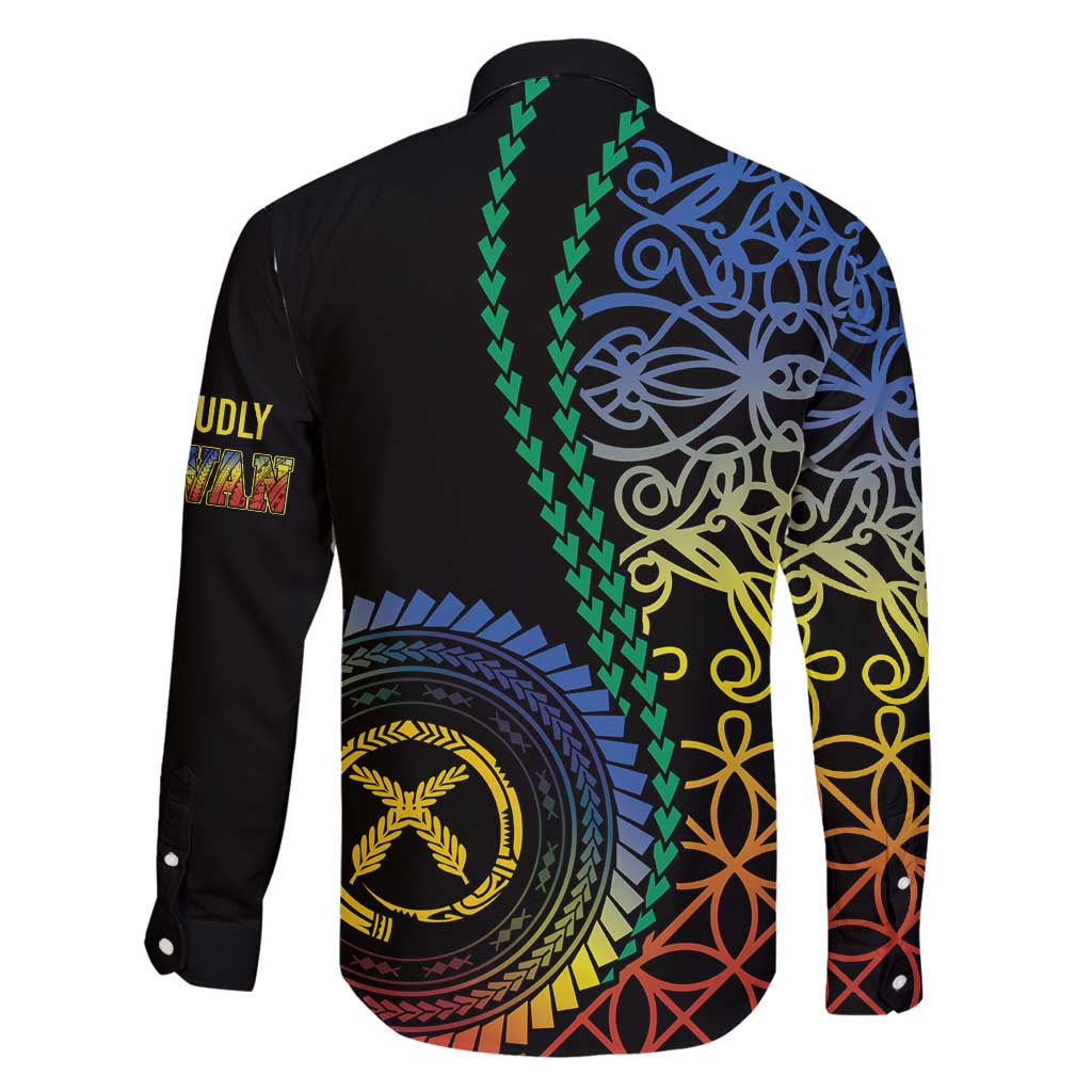 Proudly Ni-Van Sandroing Inspired Family Matching Long Sleeve Bodycon Dress and Hawaiian Shirt Tafea Classic Style