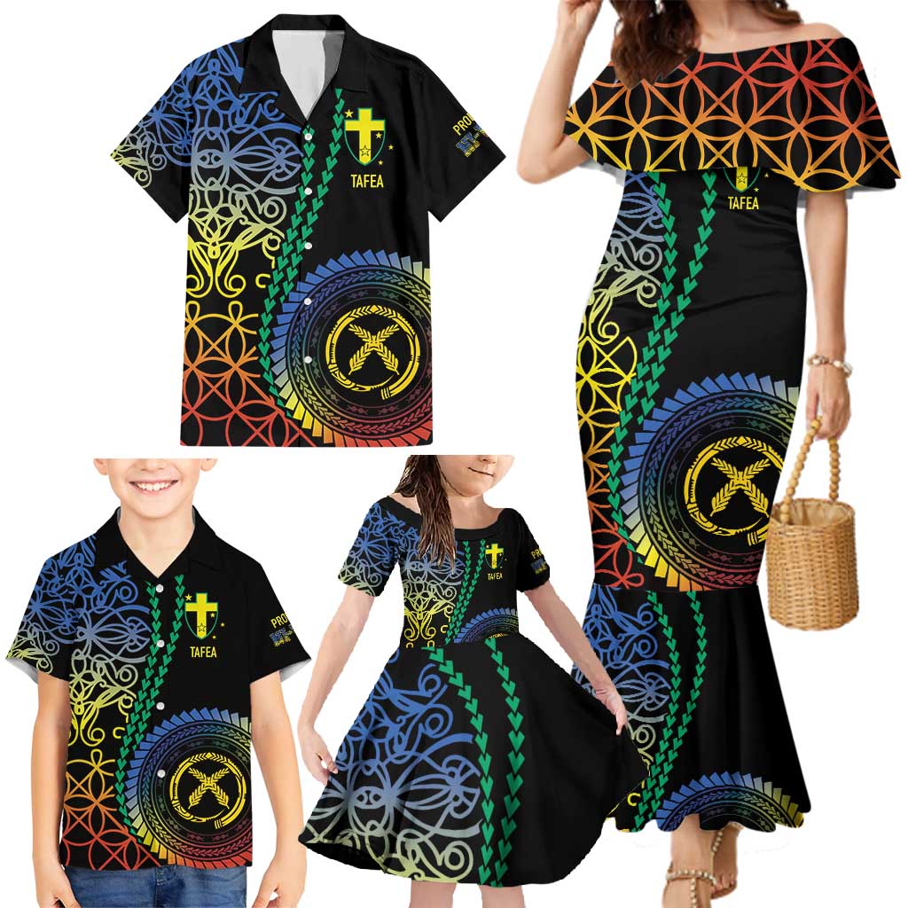 Proudly Ni-Van Sandroing Inspired Family Matching Mermaid Dress and Hawaiian Shirt Tafea Classic Style
