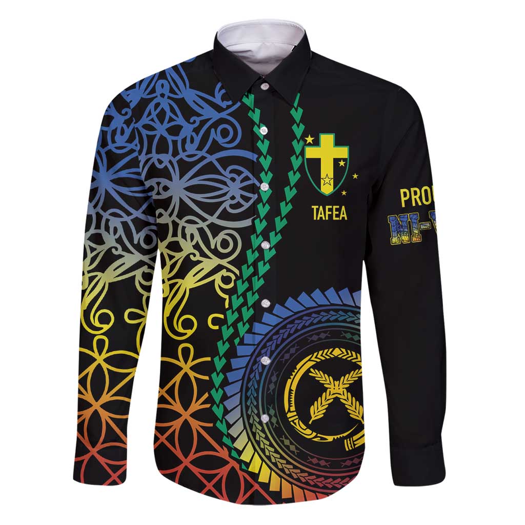 Proudly Ni-Van Sandroing Inspired Family Matching Puletasi and Hawaiian Shirt Tafea Classic Style