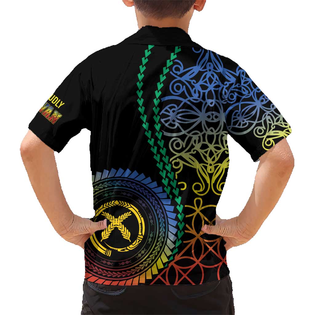 Proudly Ni-Van Sandroing Inspired Family Matching Short Sleeve Bodycon Dress and Hawaiian Shirt Tafea Classic Style