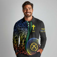 Proudly Ni-Van Sandroing Inspired Long Sleeve Polo Shirt Tafea Classic Style