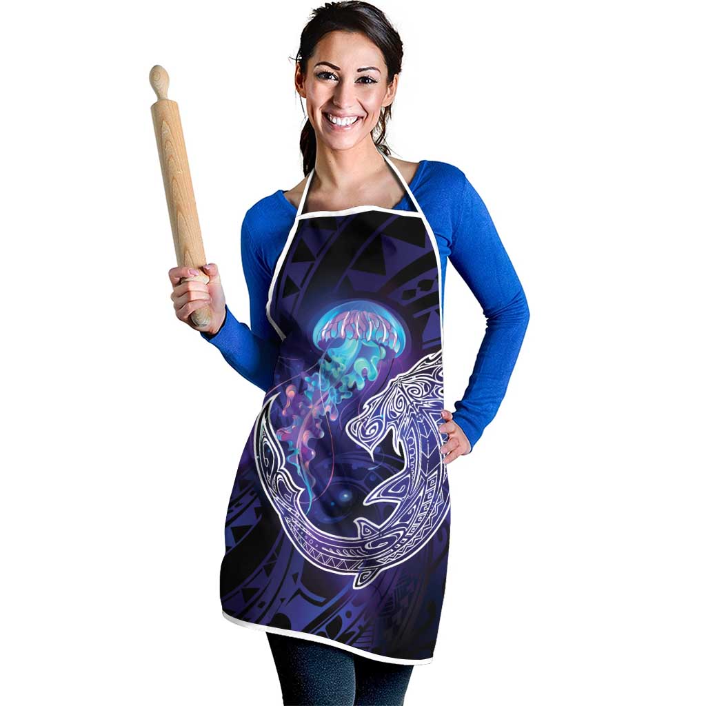 Polynesian Aumakua Apron Jellyfish with Shark - Polynesian Pride