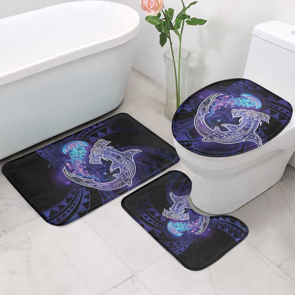 Polynesian Aumakua Bathroom Set Jellyfish with Shark - Polynesian Pride