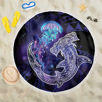 Polynesian Aumakua Beach Blanket Jellyfish with Shark - Polynesian Pride