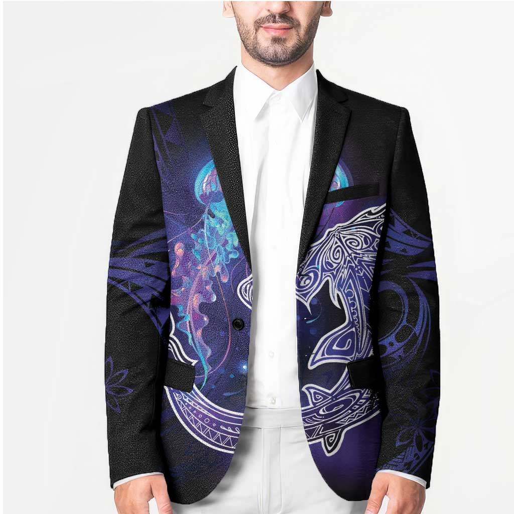 Polynesian Aumakua Blazer Jellyfish with Shark - Polynesian Pride