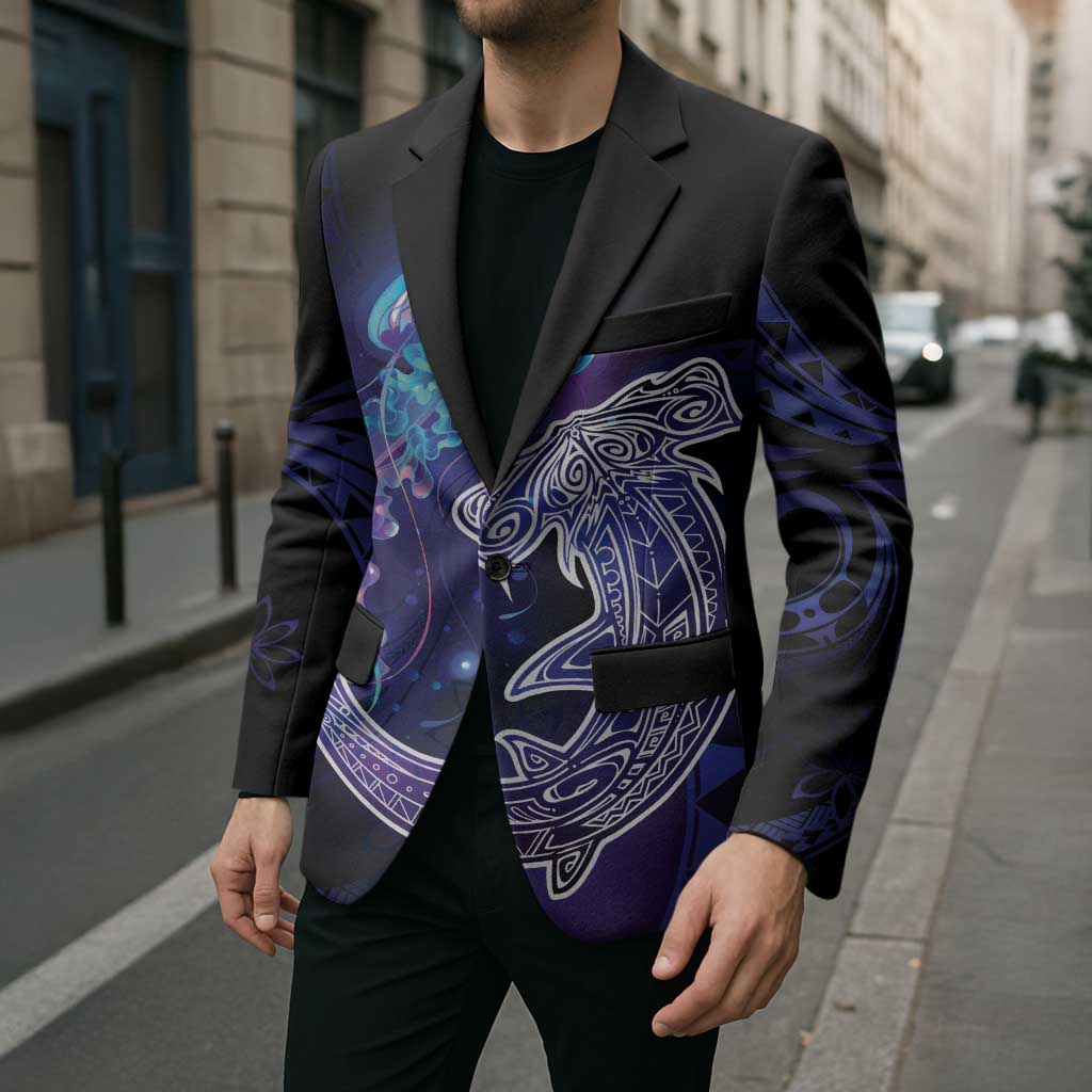 Polynesian Aumakua Blazer Jellyfish with Shark - Polynesian Pride