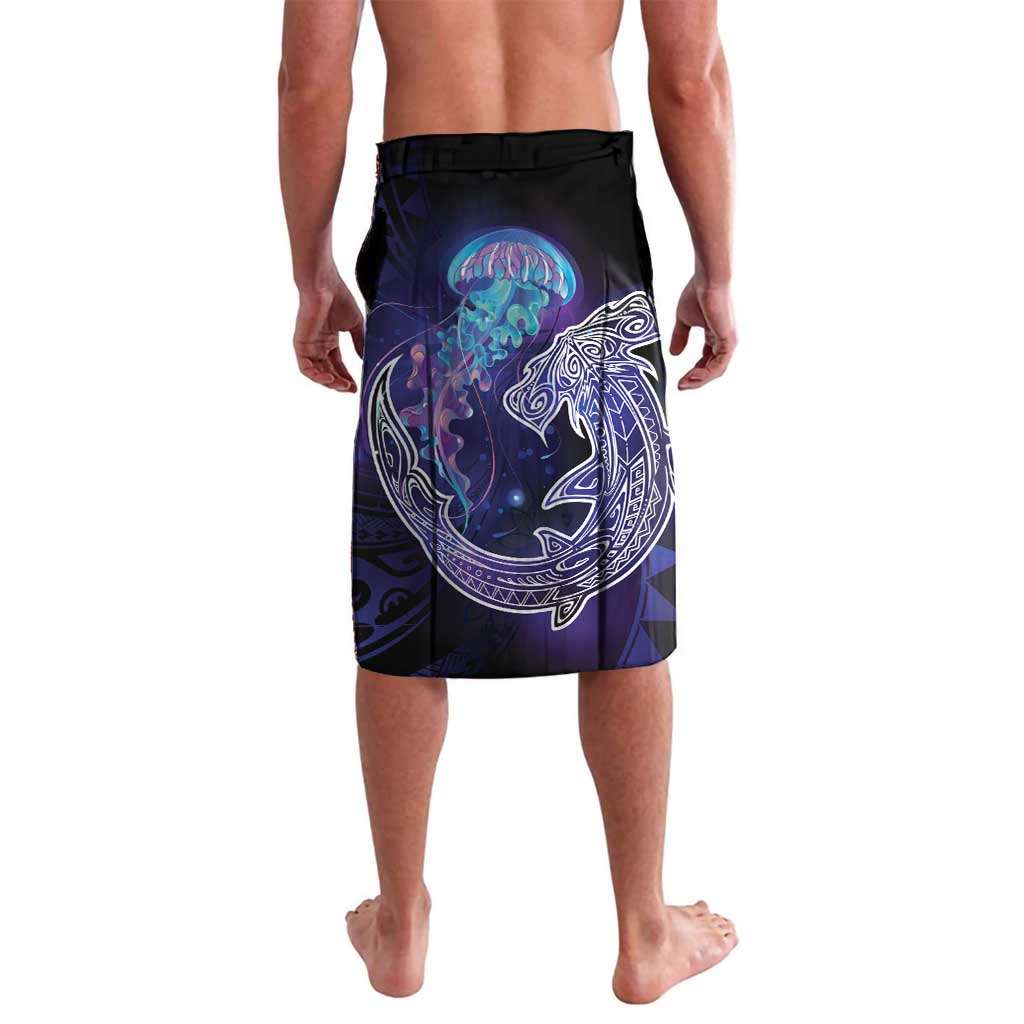 Polynesian Aumakua Lavalava Jellyfish with Shark - Polynesian Pride