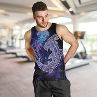 Polynesian Aumakua Men Tank Top Jellyfish with Shark - Polynesian Pride