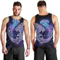 Polynesian Aumakua Men Tank Top Jellyfish with Shark - Polynesian Pride
