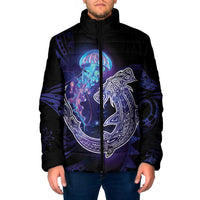 Polynesian Aumakua Padded Jacket Jellyfish with Shark - Polynesian Pride
