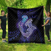 Polynesian Aumakua Quilt Jellyfish with Shark - Polynesian Pride