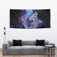Polynesian Aumakua Tapestry Jellyfish with Shark - Polynesian Pride