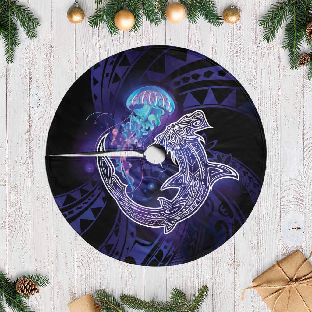 Polynesian Aumakua Tree Skirt Jellyfish with Shark - Polynesian Pride