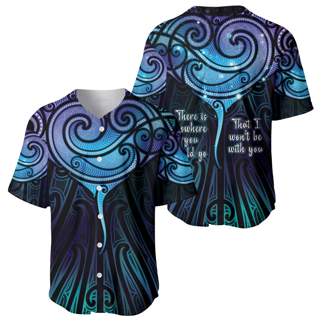 Aotearoa Maori Te Whai Rahi Baseball Jersey Tala - Nowhere You Could Go That I Won't Be With You - Polynesian Pride