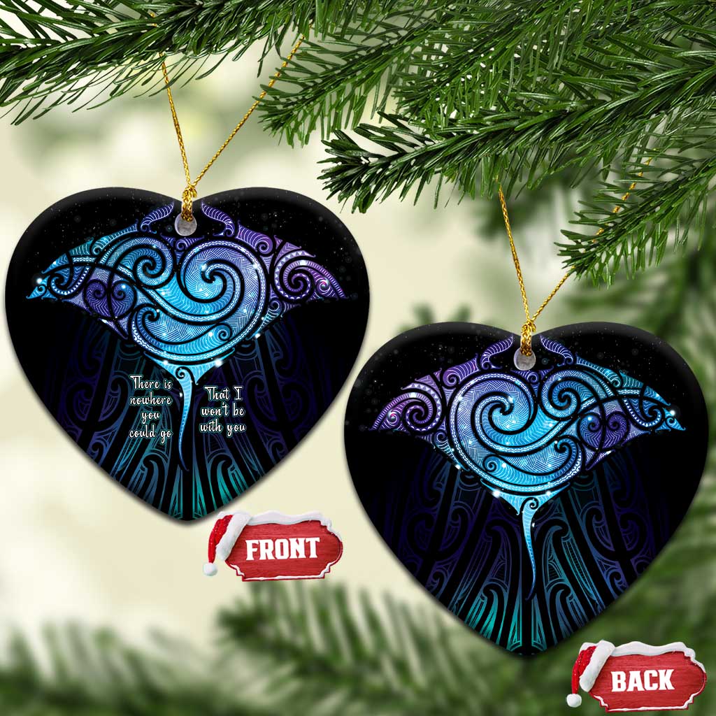 Aotearoa Maori Te Whai Rahi Ceramic Ornament Tala - Nowhere You Could Go That I Won't Be With You - Polynesian Pride