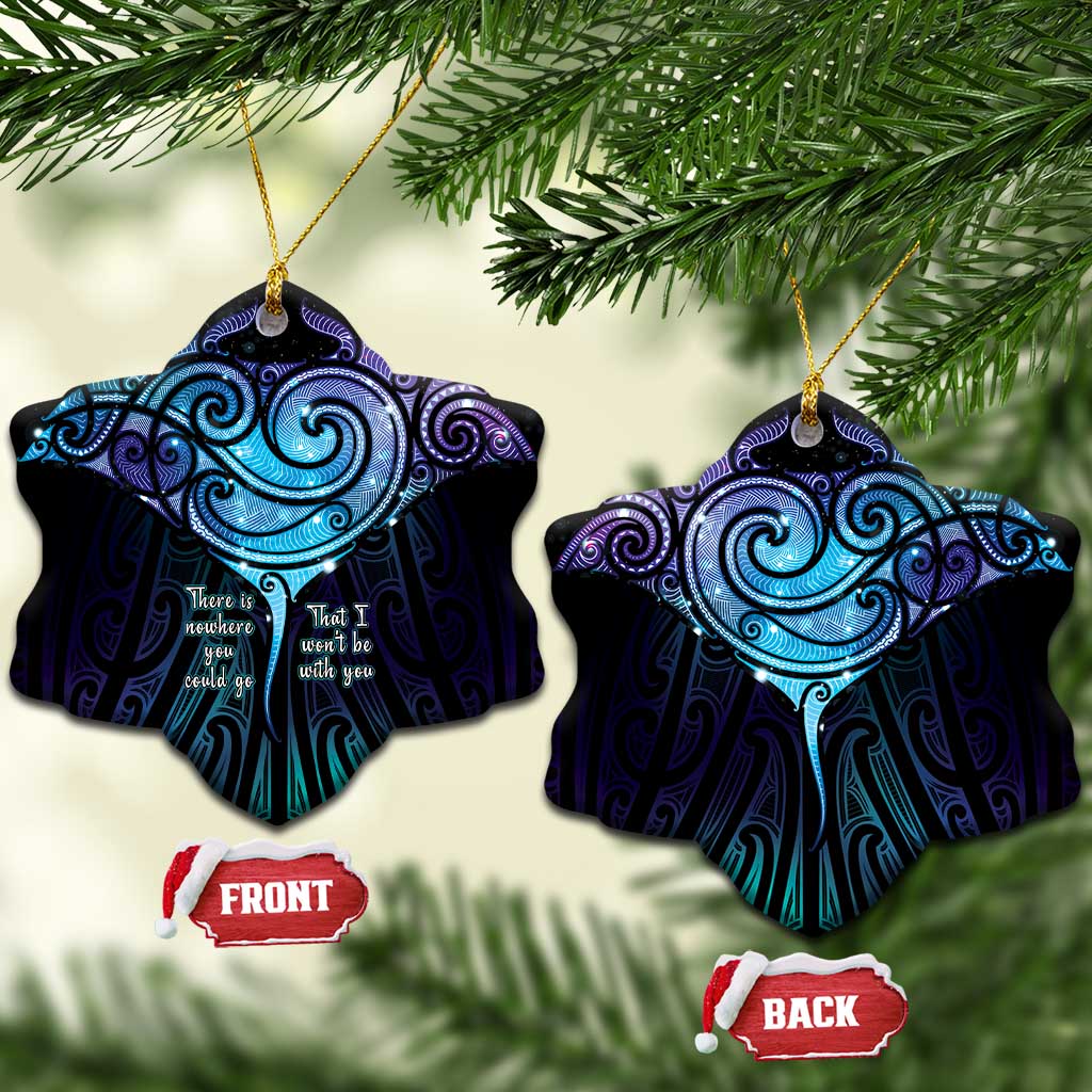Aotearoa Maori Te Whai Rahi Ceramic Ornament Tala - Nowhere You Could Go That I Won't Be With You - Polynesian Pride