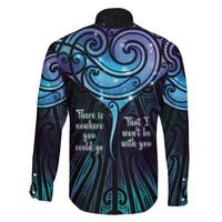 Aotearoa Maori Te Whai Rahi Family Matching Off Shoulder Maxi Dress and Hawaiian Shirt Tala - Nowhere You Could Go That I Won't Be With You - Polynesian Pride