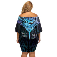 Aotearoa Maori Te Whai Rahi Family Matching Off Shoulder Short Dress and Hawaiian Shirt Tala - Nowhere You Could Go That I Won't Be With You - Polynesian Pride