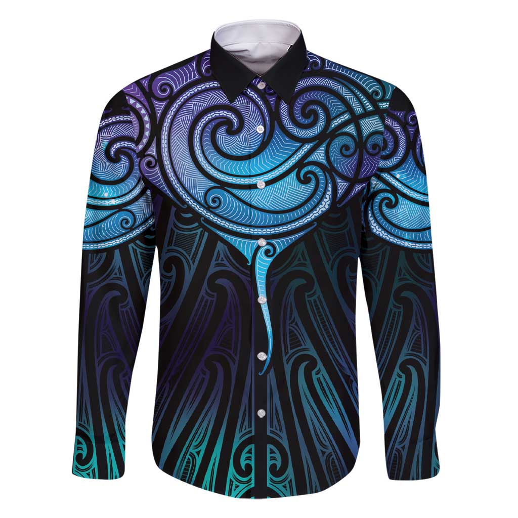 Aotearoa Maori Te Whai Rahi Family Matching Short Sleeve Bodycon Dress and Hawaiian Shirt Tala - Nowhere You Could Go That I Won't Be With You - Polynesian Pride