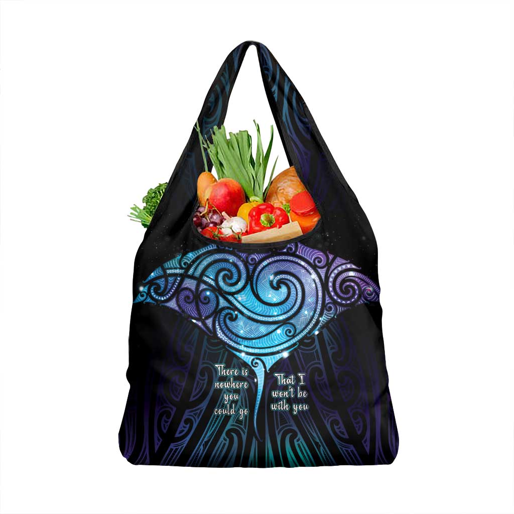 Aotearoa Maori Te Whai Rahi Grocery Bag Tala - Nowhere You Could Go That I Won't Be With You - Polynesian Pride