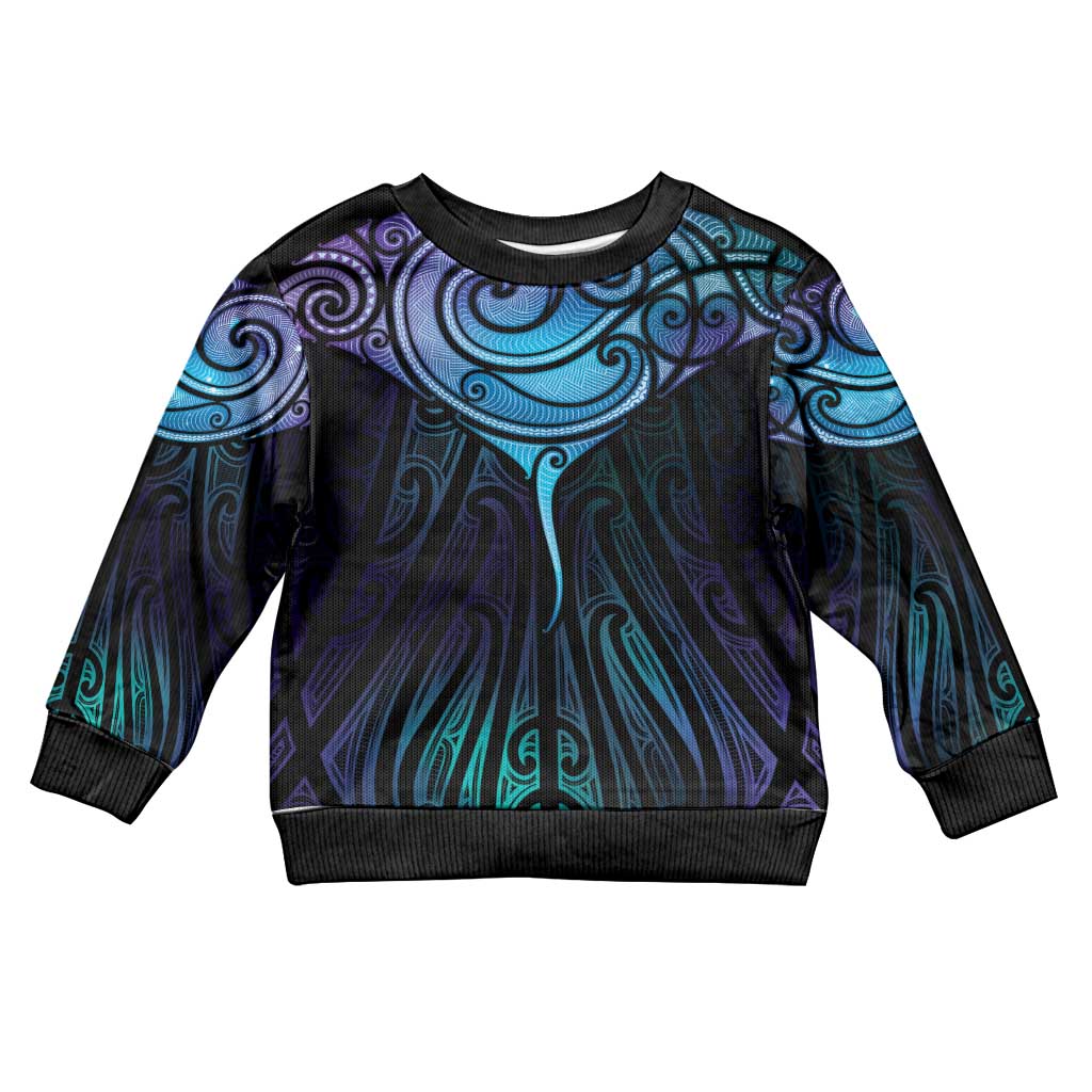 Aotearoa Maori Te Whai Rahi Kid Ugly Christmas Sweater Tala - Nowhere You Could Go That I Won't Be With You - Polynesian Pride