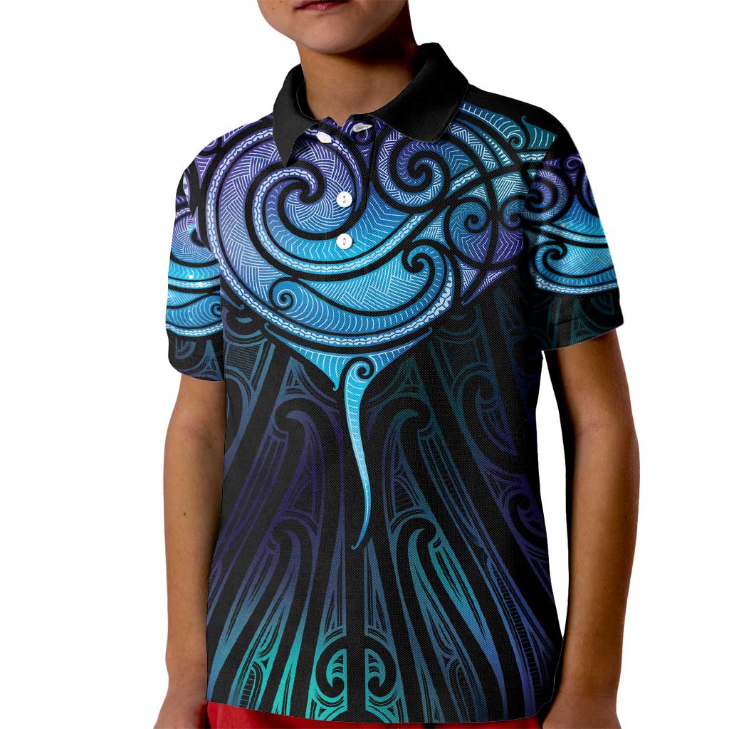 Aotearoa Maori Te Whai Rahi Kid Polo Shirt Tala - Nowhere You Could Go That I Won't Be With You - Polynesian Pride