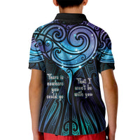 Aotearoa Maori Te Whai Rahi Kid Polo Shirt Tala - Nowhere You Could Go That I Won't Be With You - Polynesian Pride