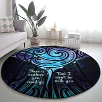 Aotearoa Maori Te Whai Rahi Round Carpet Tala - Nowhere You Could Go That I Won't Be With You - Polynesian Pride